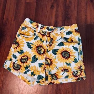 American Apparel high waisted patterned shorts